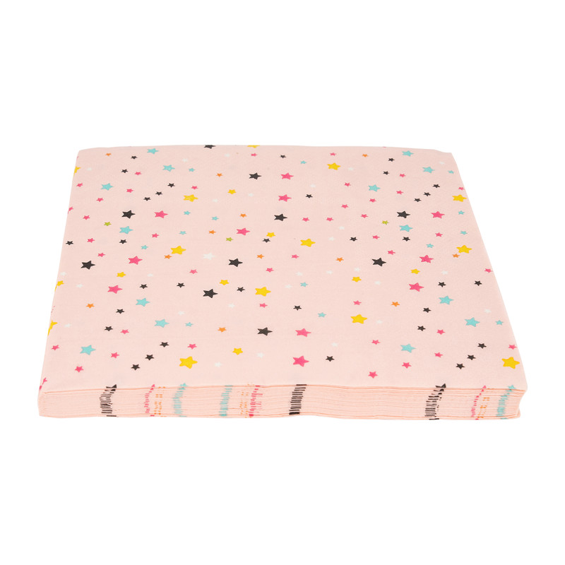 Servetten sterren - 16 stuks - 33x33 cm