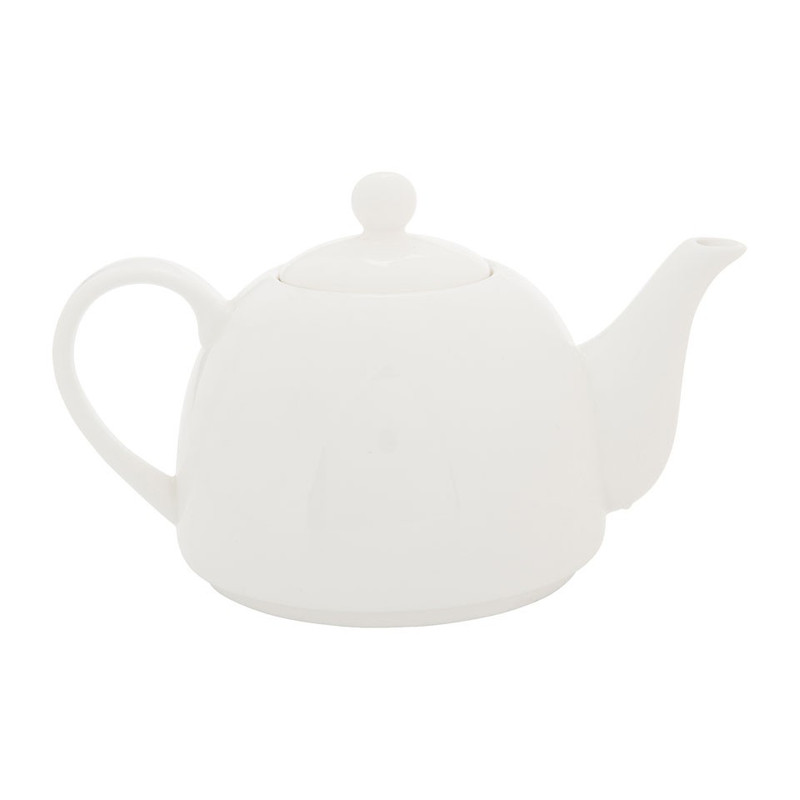 Theepot porselein - wit - 950 ml