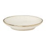 Schoteltje met gouden rand - beige - ø9 cm 