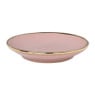 Schoteltje met gouden rand - roze - ø9 cm 