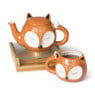 Theepot Vos - oranje - 800 ml