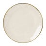 Gebaksbordje met gouden rand - beige - ø15 cm 