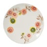 Gebaksbordje bloemen - wit/oranje - ø15 cm
