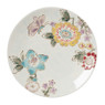 Gebaksbordje bloemen en vlinder - multikleur - ø15 cm
