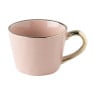 Mok met gouden oor - lichtroze - 300 ml 