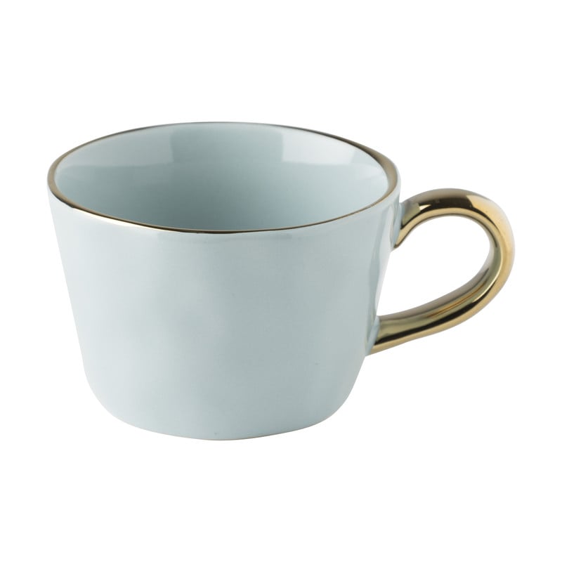 Kopje met gouden oor - mint - 180 ml 