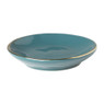 Schoteltje met gouden rand - blauw -  ⌀9 cm