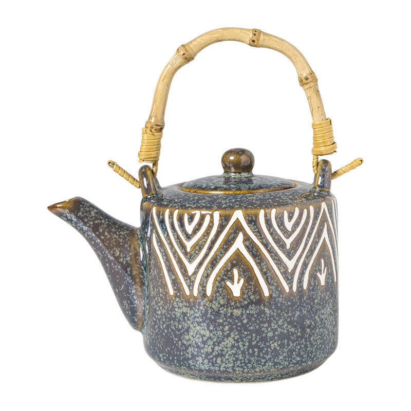 Theepot Nori - blauw/bruin - 600 ml