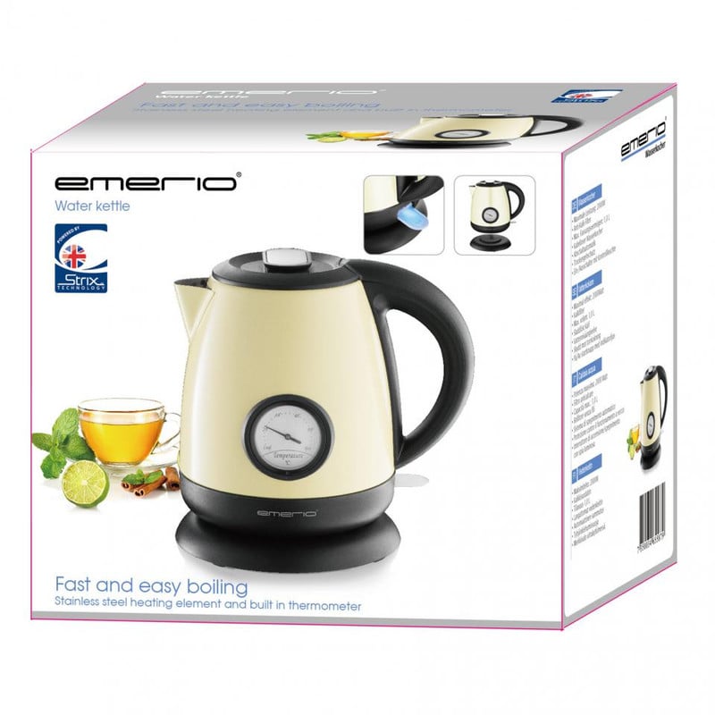 Waterkoker retro - 1 liter - crème