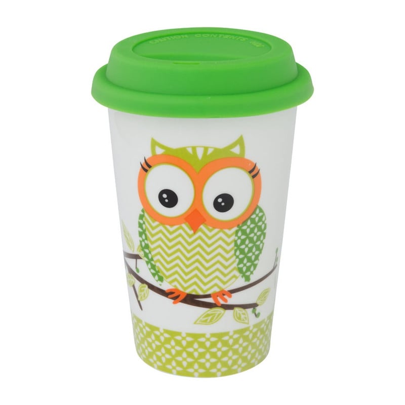 Coffee to go uilen - 35 cl - groen