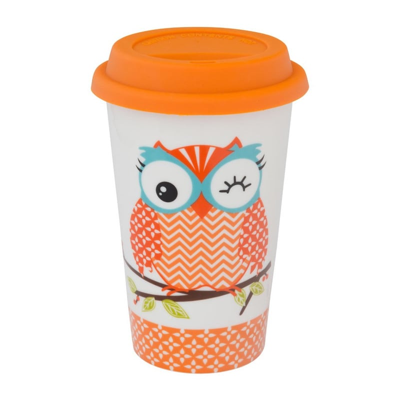 Coffee to go uilen - 35 cl - oranje