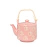 Theepot met bloemen - roze - diverse varianten - 1 liter