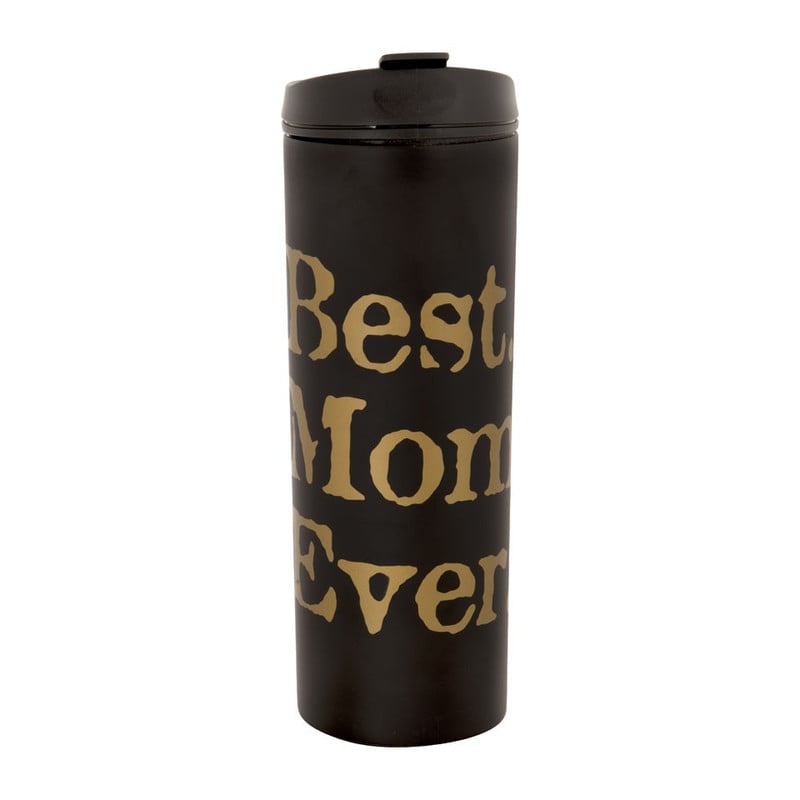Travelbeker Best mom ever - 40cl - zwart