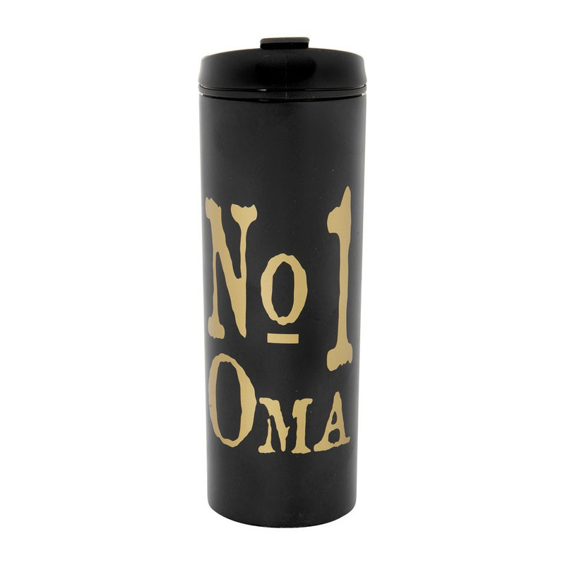 Travelbeker Nr 1 Oma - 40cl - zwart
