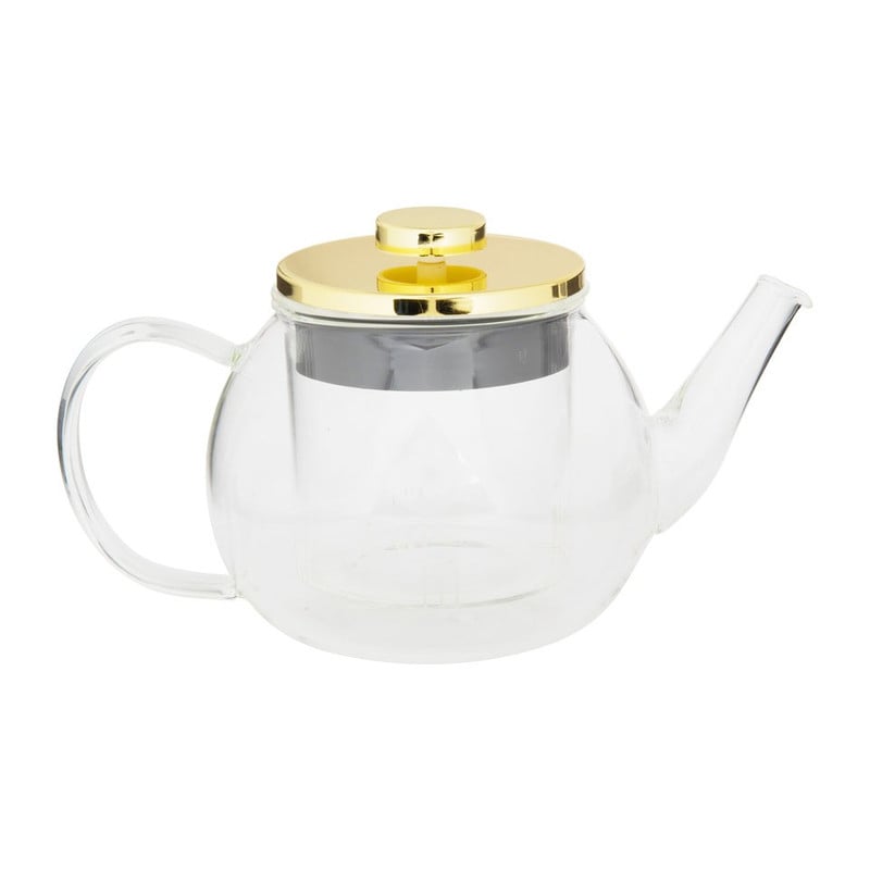 Theepot met filter goud - 1 liter