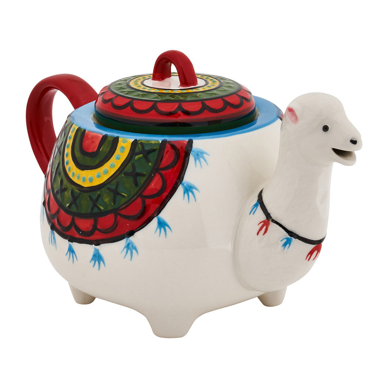 Theepot lama - gekleurd - 900 ml