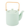 Theepot met bamboe handvat - groen- 1 liter