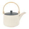 Theepot New York - wit/grijs - 1 liter