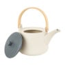 Theepot New York - wit/grijs - 1 liter