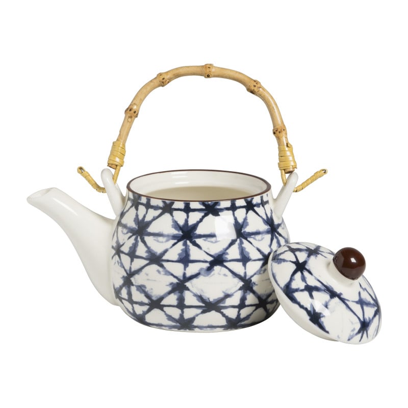 Theepot Indigo - blauw/wit - 425 ml