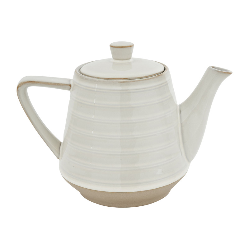 Theepot rustique -  wit - 1 liter