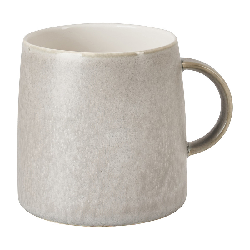 Mok stoneware - grijs - 420 ml