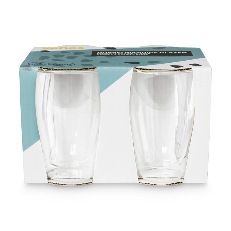 Dubbelwandige glazen - 350 ml - set van 4