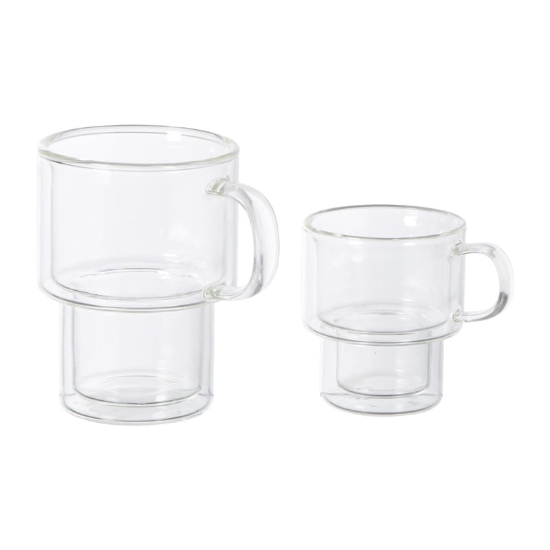 Theeglas dubbelwandig - 260 ml - glas