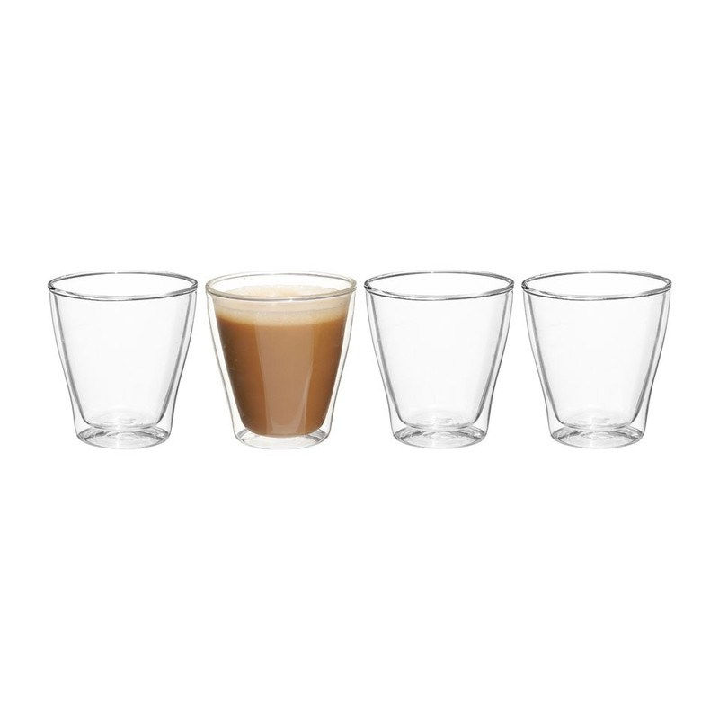 Dubbelwandige glazen - 22 cl - set van 4