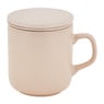 Theemok met filter en deksel - crème - 26 cl