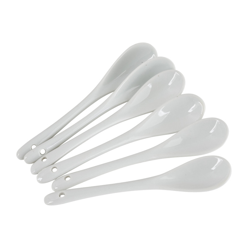 Porseleinen lepels - set van 6