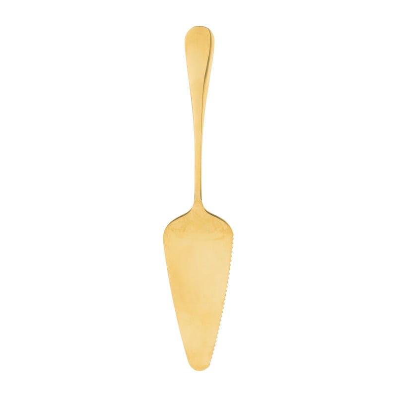 Taartschep goudkleurig - 22,2x4,5 cm