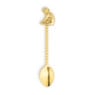 Theelepel aap - goud - 15 cm
