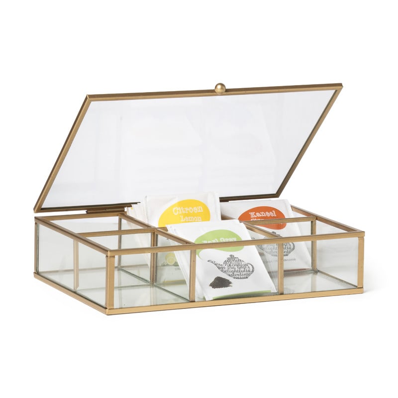 Theedoos - 20x15x5 cm - goud
