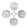 Koffie sjabloon - set van 4 - 8x10.5 cm