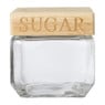 Voorraadpot sugar - glas/bamboe - 830 ml