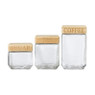 Voorraadpot tea - glas/bamboe - 1.1 liter