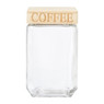 Voorraadpot coffee -  glas/bamboe - 1.6 liter