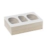 Theedoos organisch - 6 vakken - 26x16x7 cm
