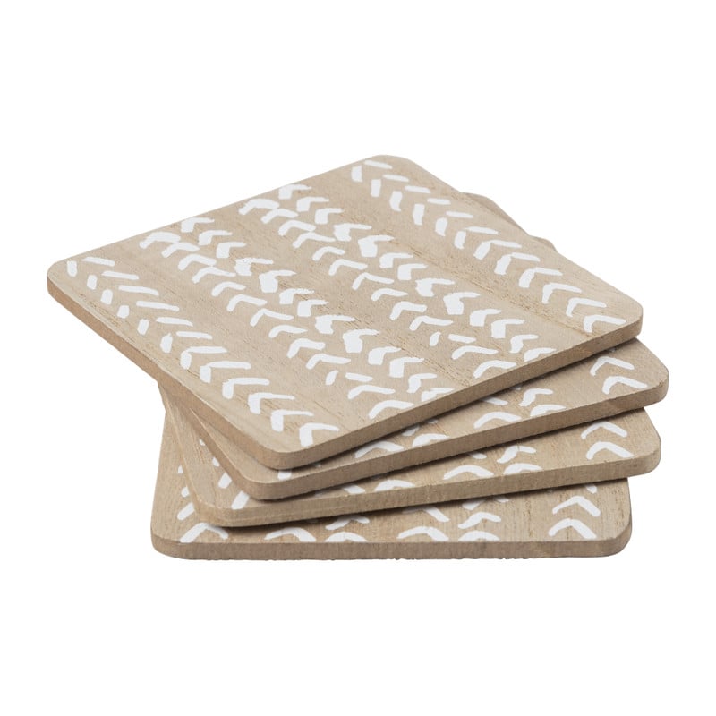 Onderzetter hout - set van 4