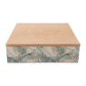 Theedoos tropical 9-vaks - MDF - 24x7x7 cm