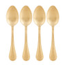Excellent Houseware theelepels - mat goud - set van 4