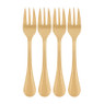 Excellent Houseware gebaksvorkjes - mat goud - set van 4
