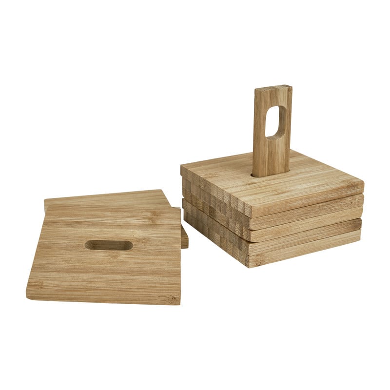 Bamboe onderzetters - set van 6