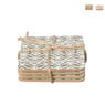Onderzetter hout - diverse prints - set van 4