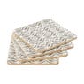 Onderzetter hout - diverse prints - set van 4