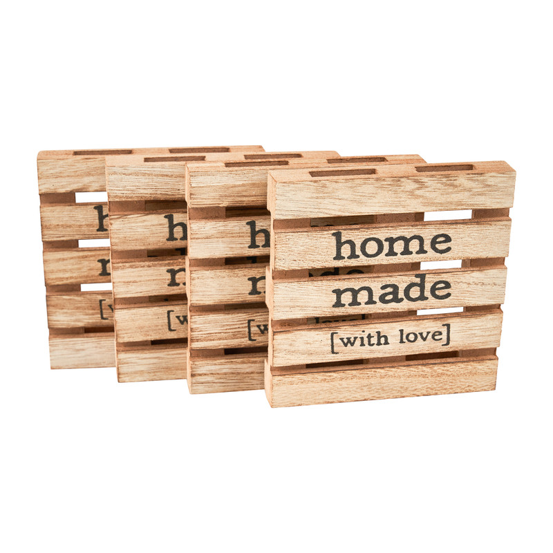 Onderzetters pallet - set van 4