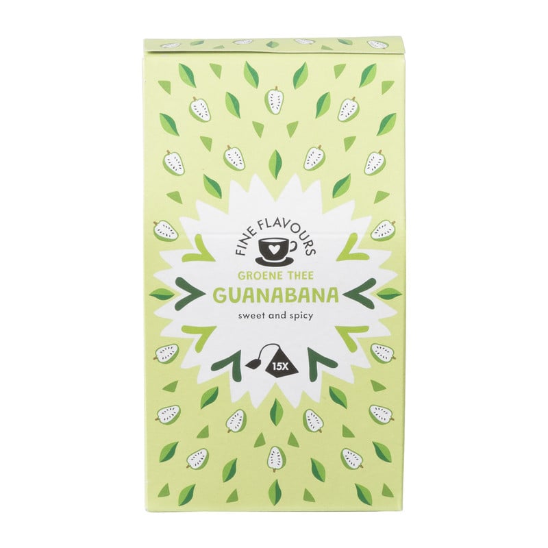 Fine flavours groene thee - guanabana - 15 piramide zakjes