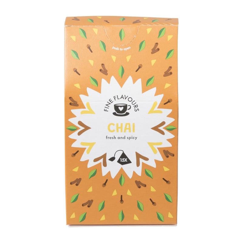 Fine flavours zwarte thee - chai - 15 piramide zakjes