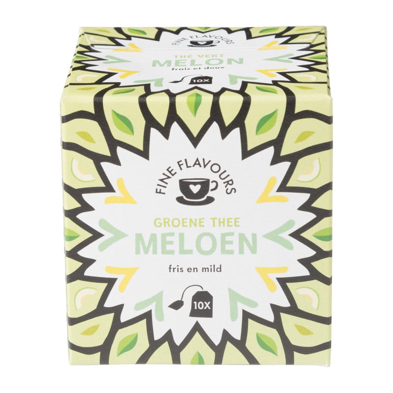 Fine Flavours groene thee - meloen - 10 zakjes